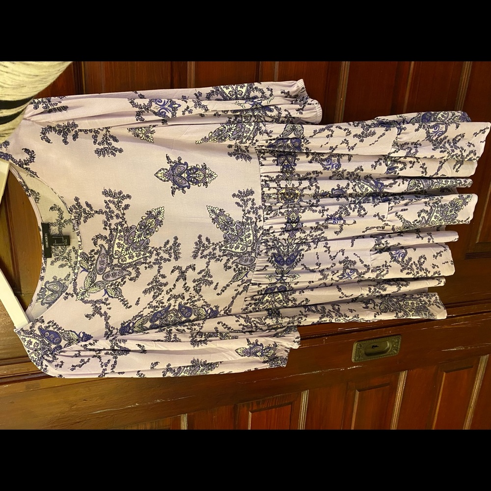 forever 21 purple paisley dress